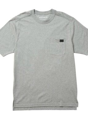 NWT Men’s Wolverine Guardian Cotton Gray Short Sleeve Pocket Tee - L, Qty.2